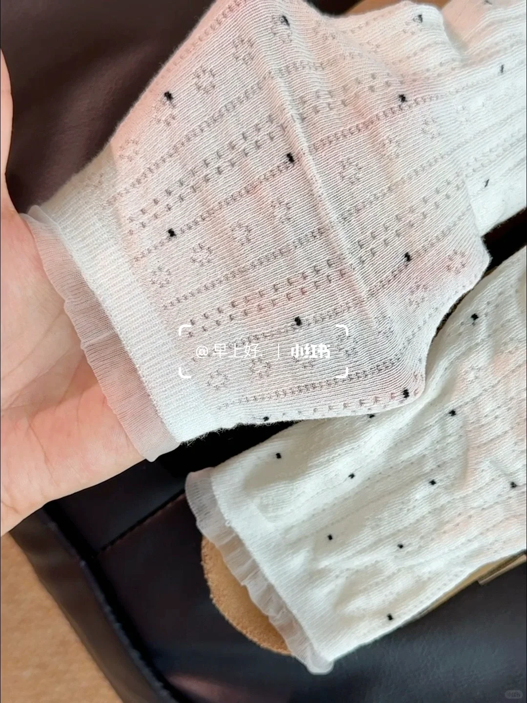 绝了！碎花堆堆袜💖，欧根纱花边超美，夏天可