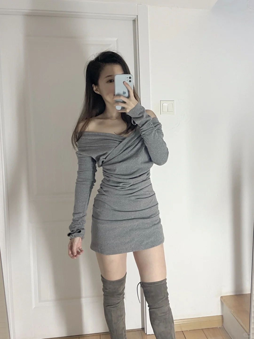 臀围89大腿50 腿粗 但不影响好看呀