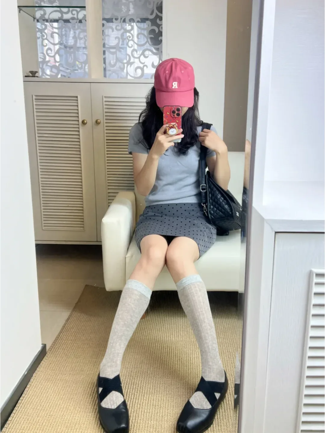 Wow 超级百搭的灰色小腿袜，穿搭的秘密武器