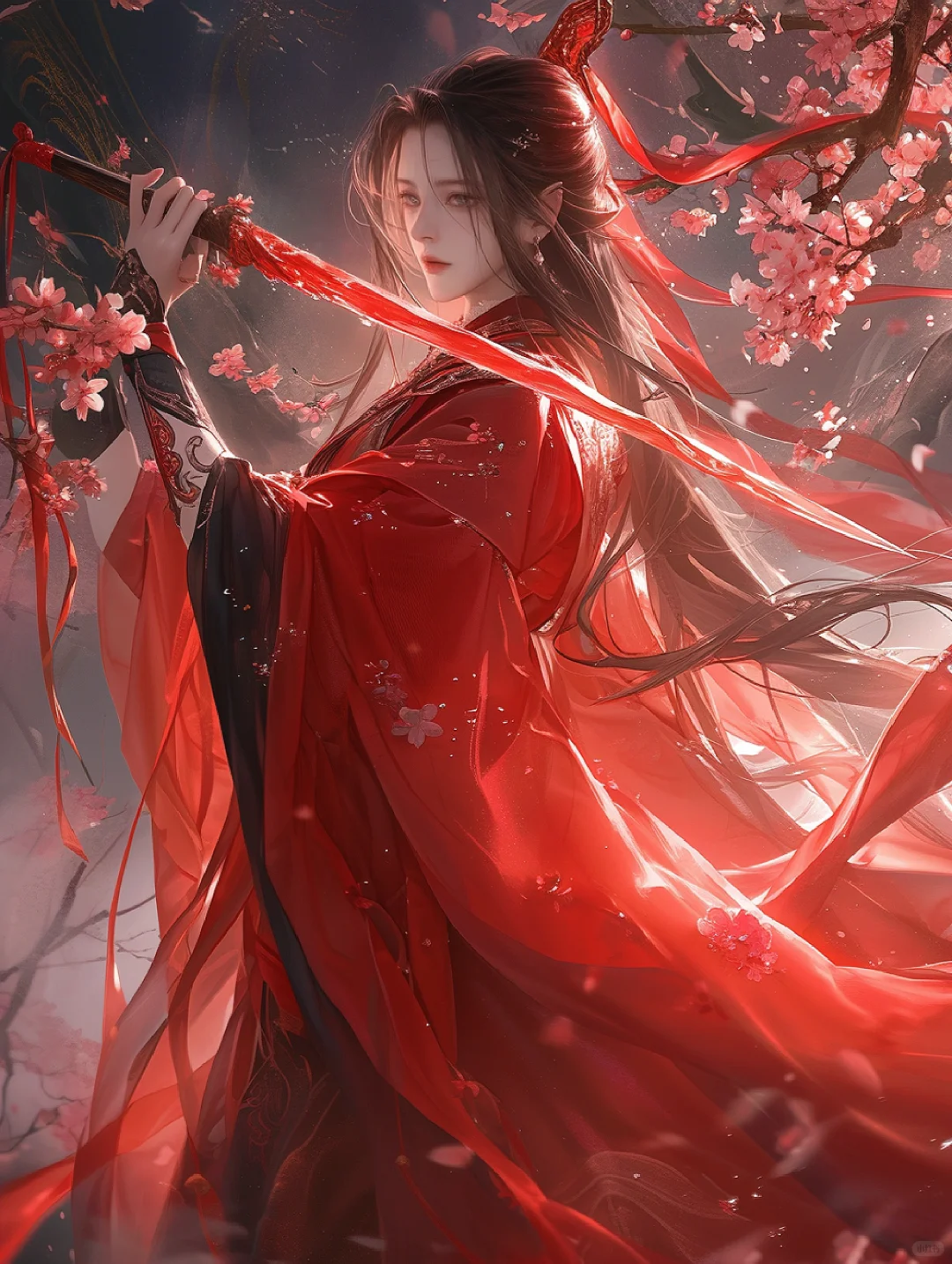 精选绝美古风壁纸|一袭红袍落世间