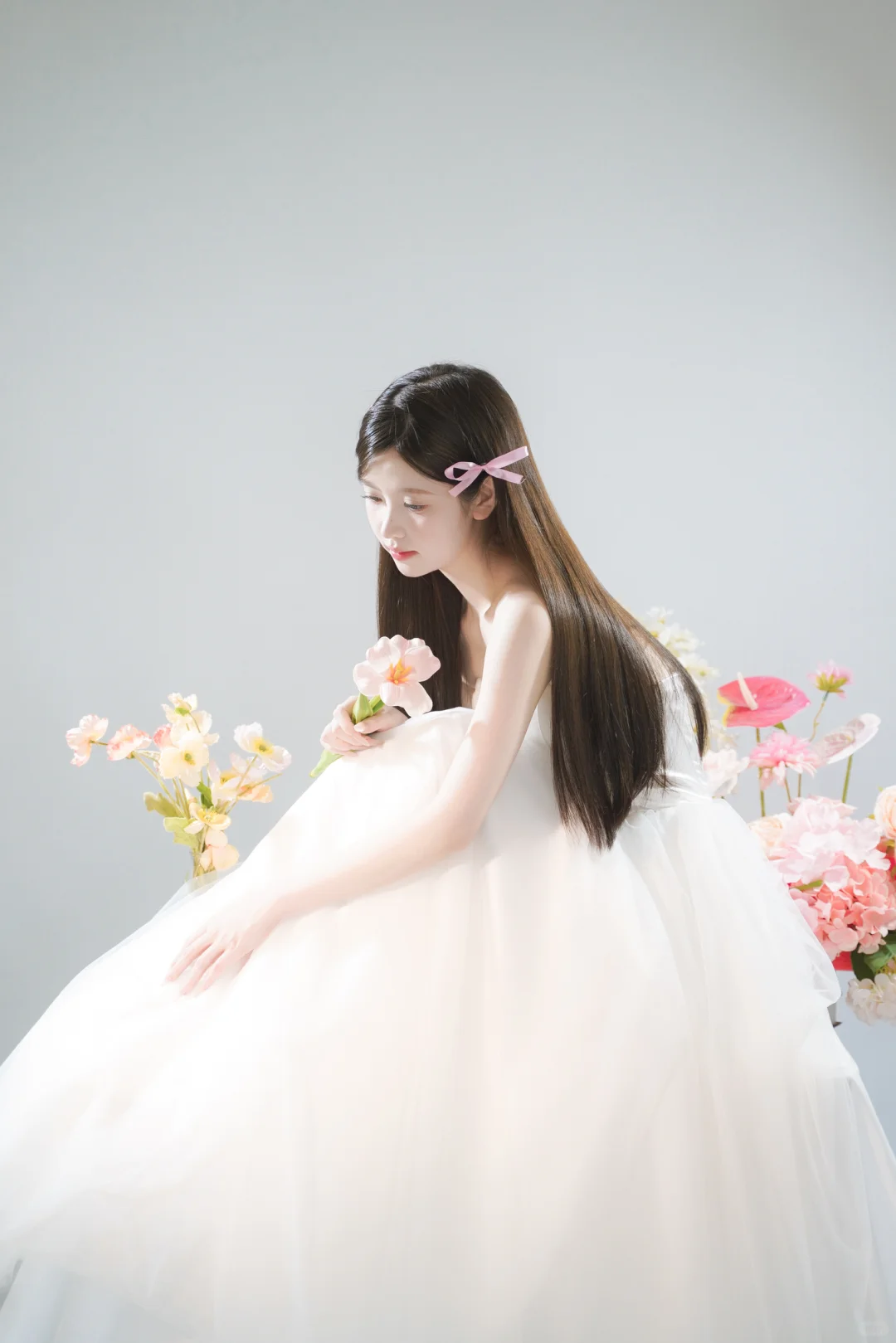 美得毫不费力🌷韩系轻氧感纯欲少女婚纱