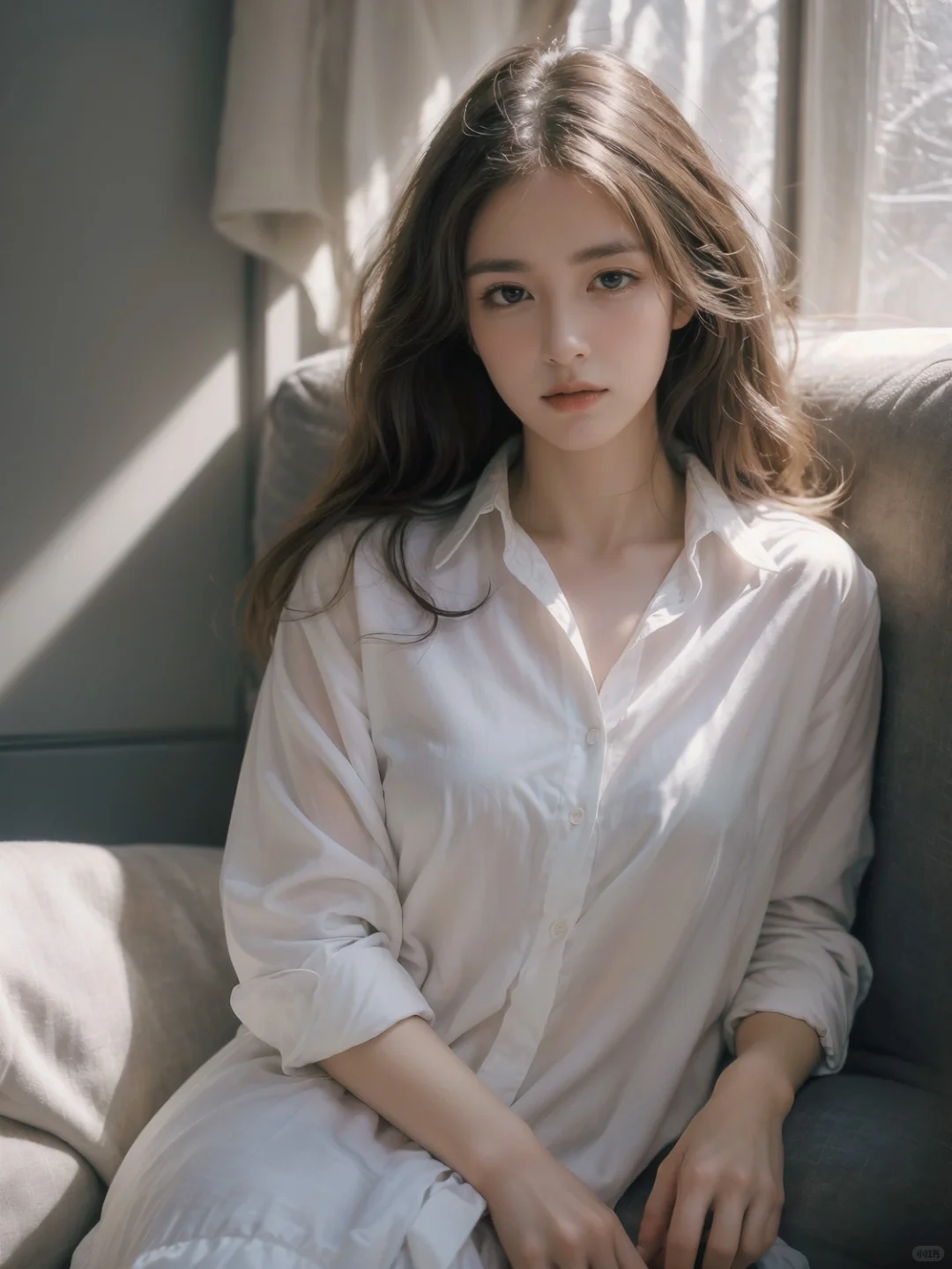 抢来的白衬衫，袖子太长🤦🏼‍♀️