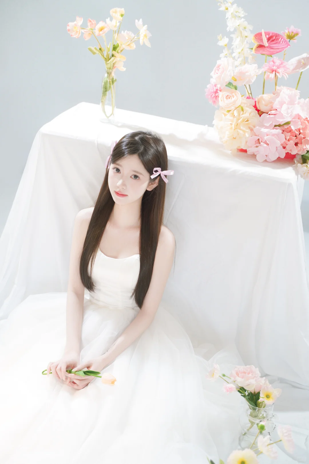 美得毫不费力🌷韩系轻氧感纯欲少女婚纱