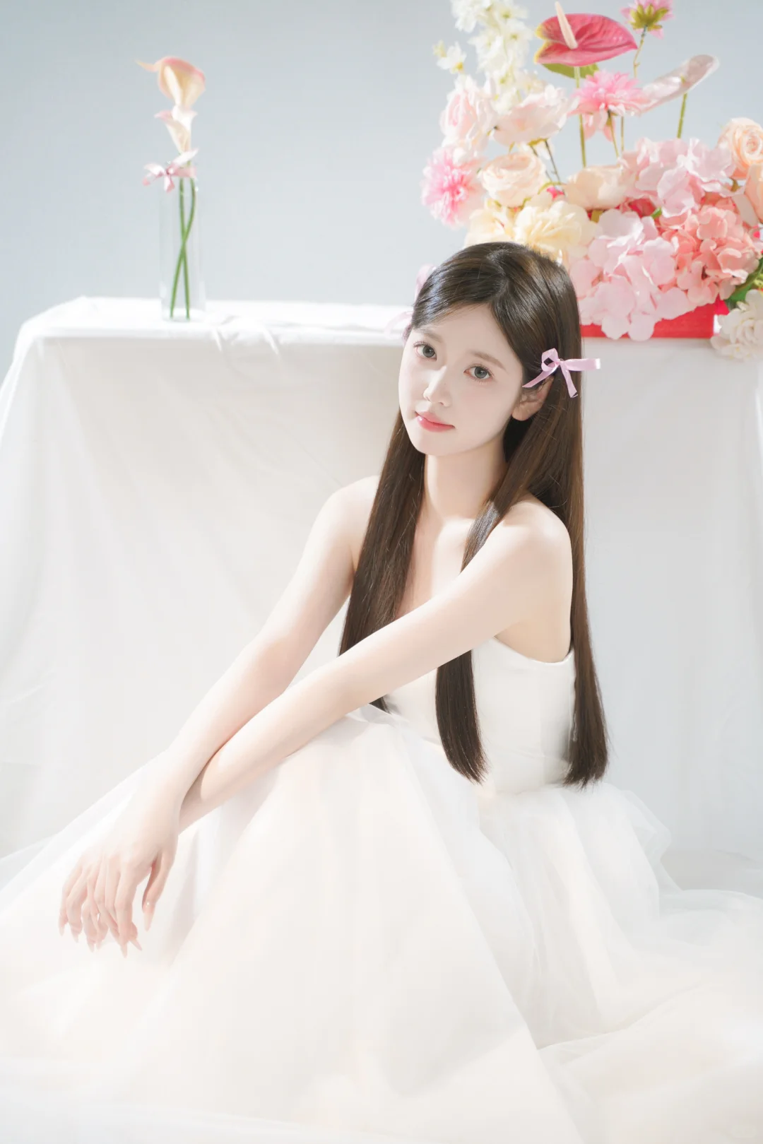 美得毫不费力🌷韩系轻氧感纯欲少女婚纱