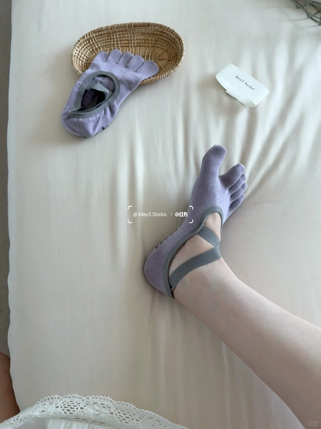 “普拉提女孩 奶紫💜” 催更的分趾瑜伽袜~