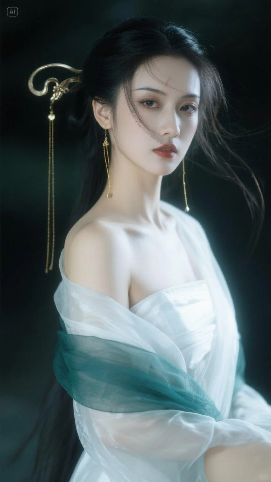 AI青纱曼妙映金钿，古风雅致醉