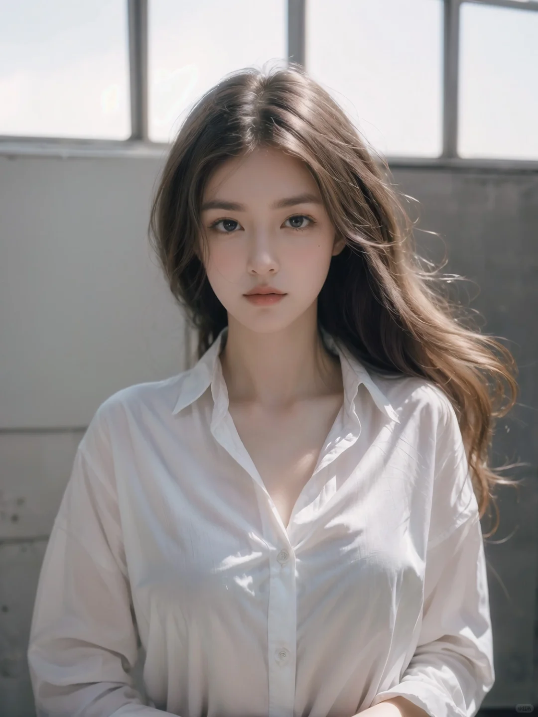 抢来的白衬衫，袖子太长🤦🏼‍♀️