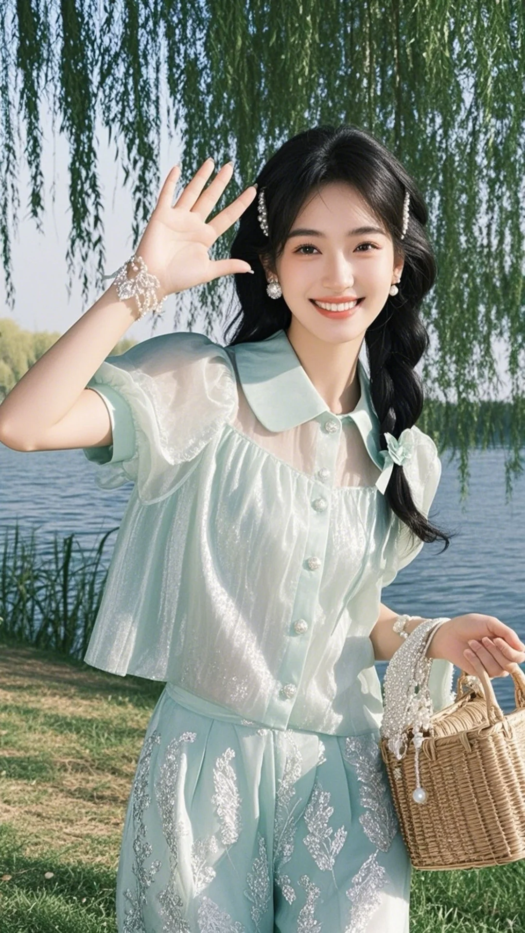 我和夏天有个约会（来自即梦AI）