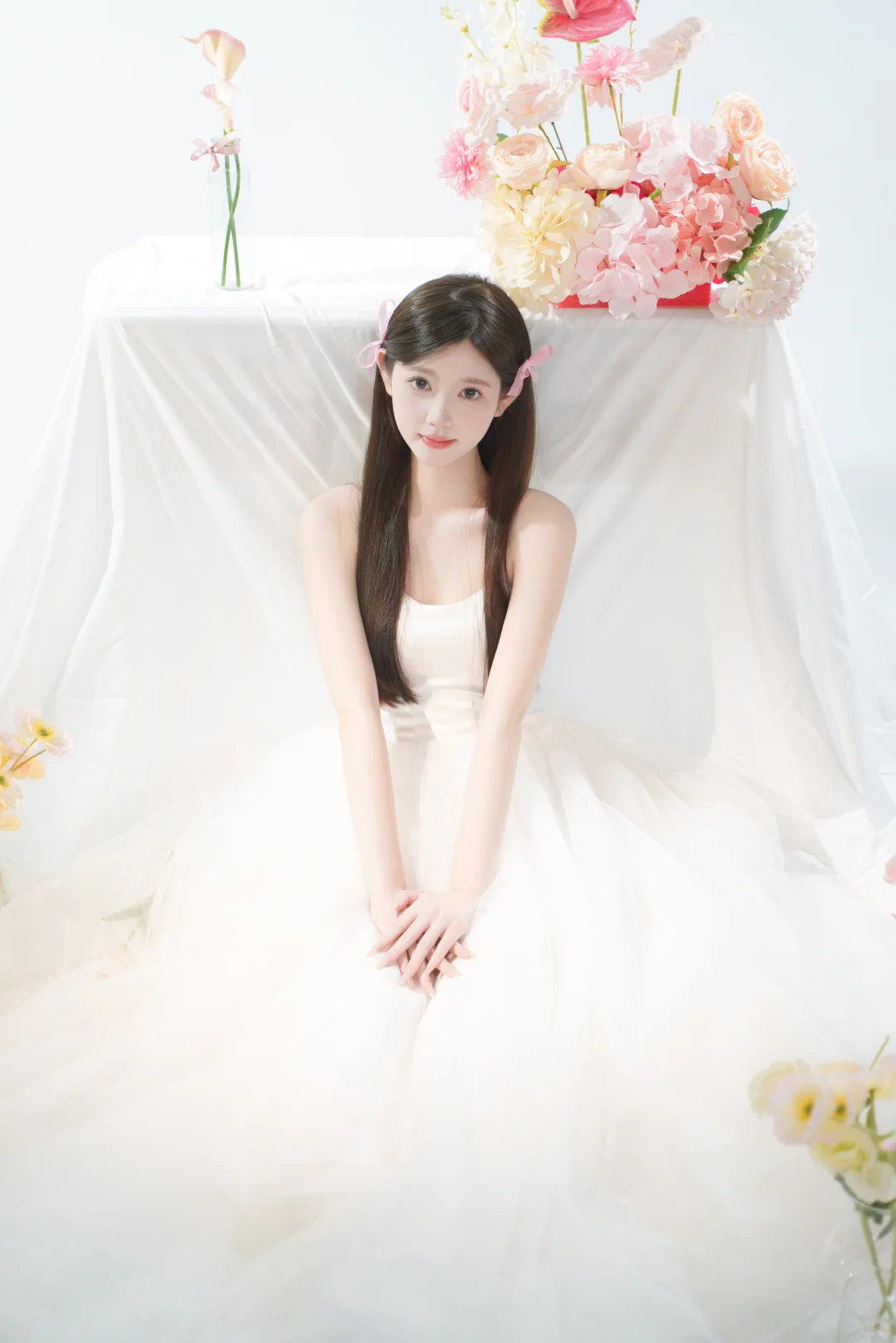 美得毫不费力🌷韩系轻氧感纯欲少女婚纱