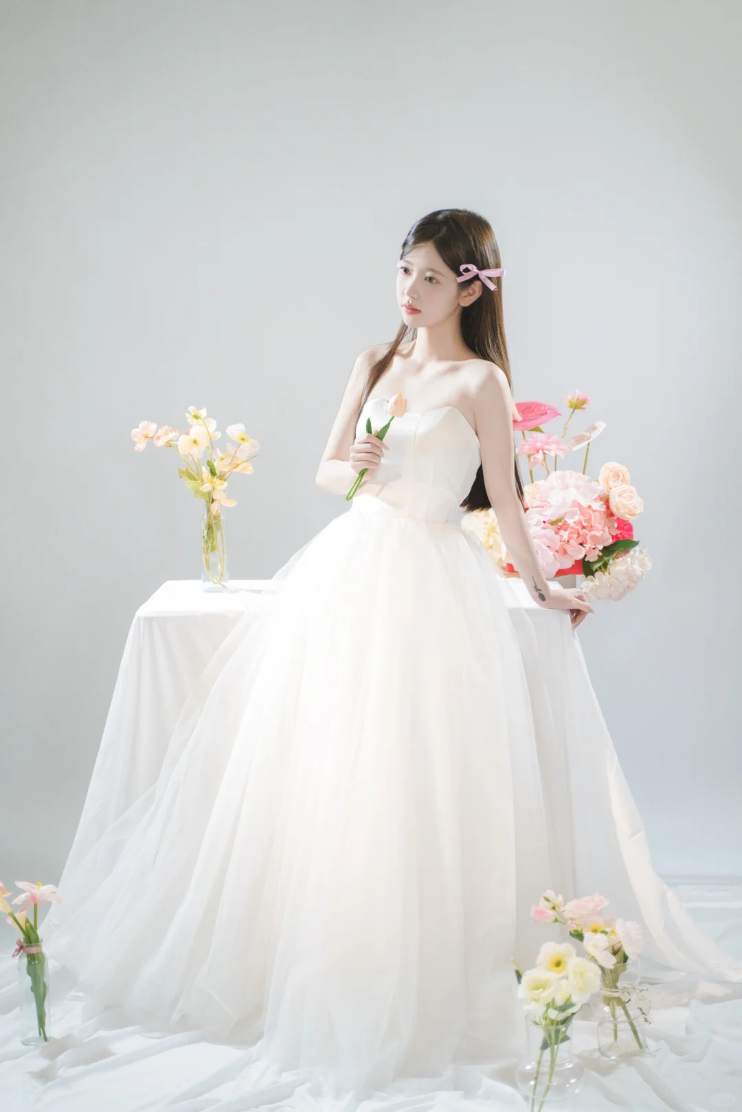 美得毫不费力🌷韩系轻氧感纯欲少女婚纱