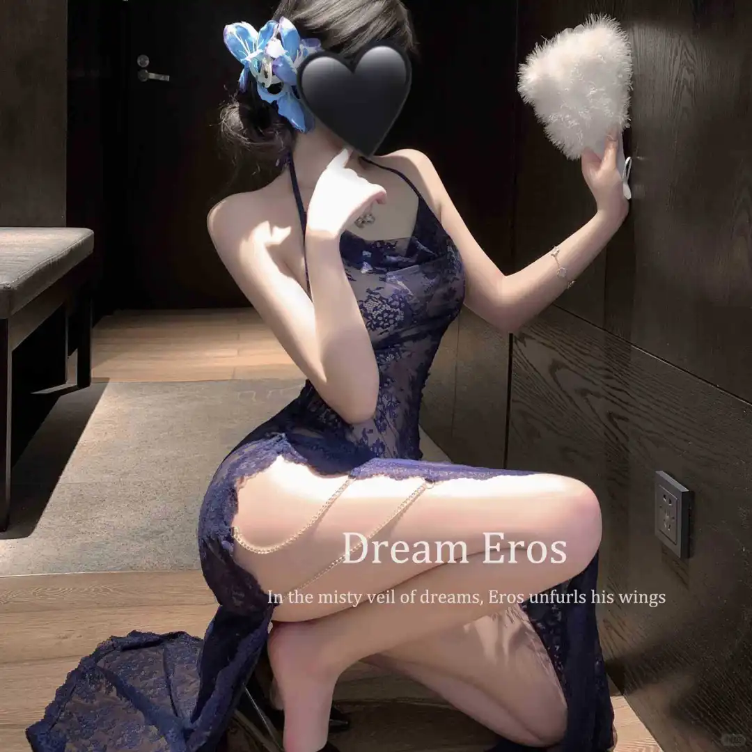 Dream Eros 魅惑蕾丝透视旗袍睡裙