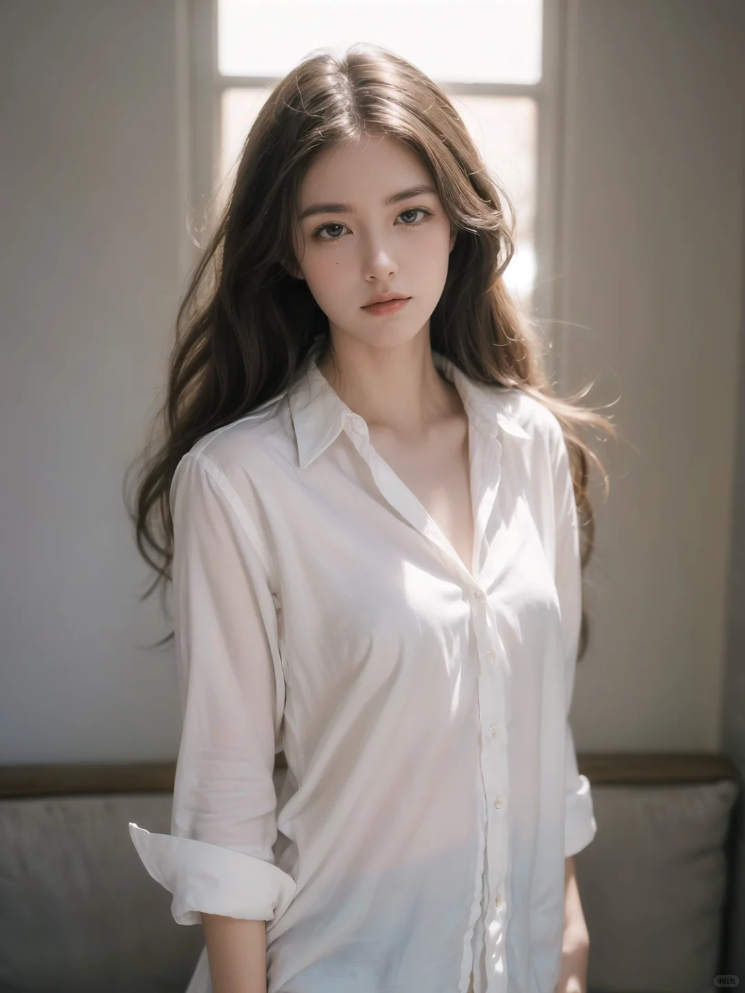 抢来的白衬衫，袖子太长🤦🏼‍♀️