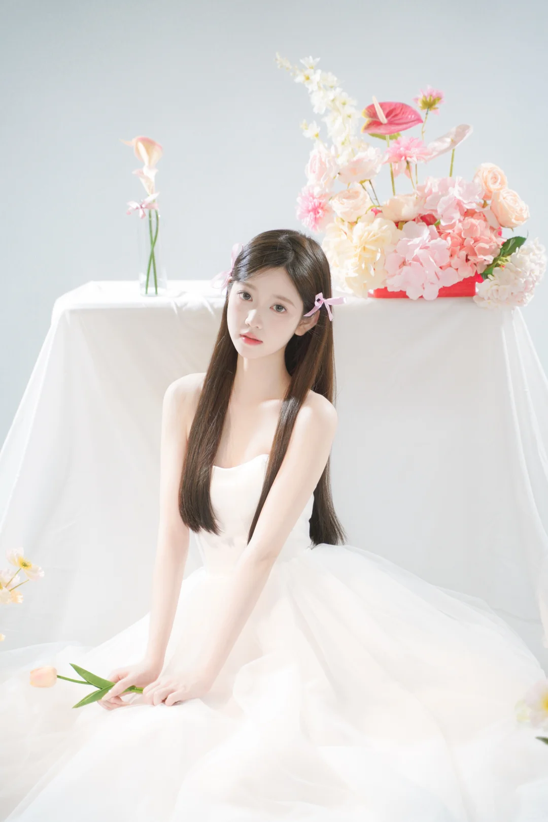 美得毫不费力🌷韩系轻氧感纯欲少女婚纱