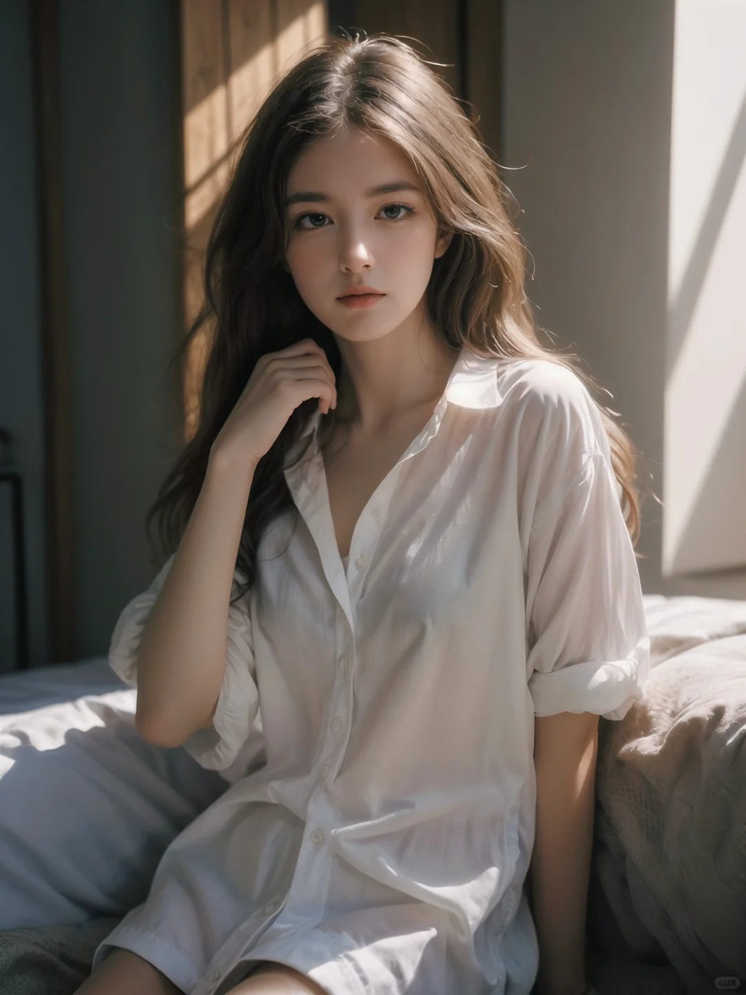 抢来的白衬衫，袖子太长🤦🏼‍♀️