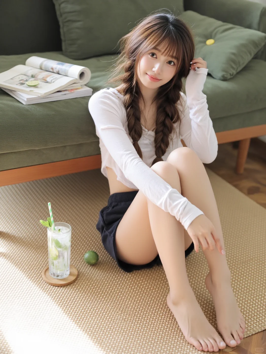 🌿夏日清新｜柠檬水女孩的慵懒午后🌞