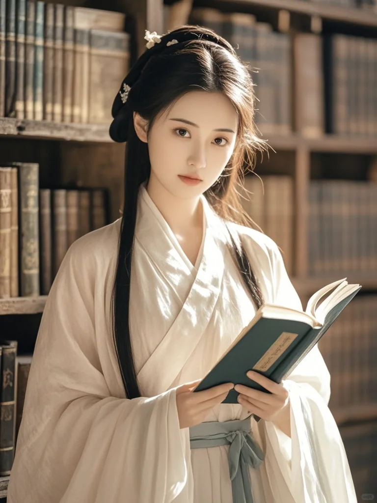 美女壁纸︳书卷气浓郁的古风佳人🌹