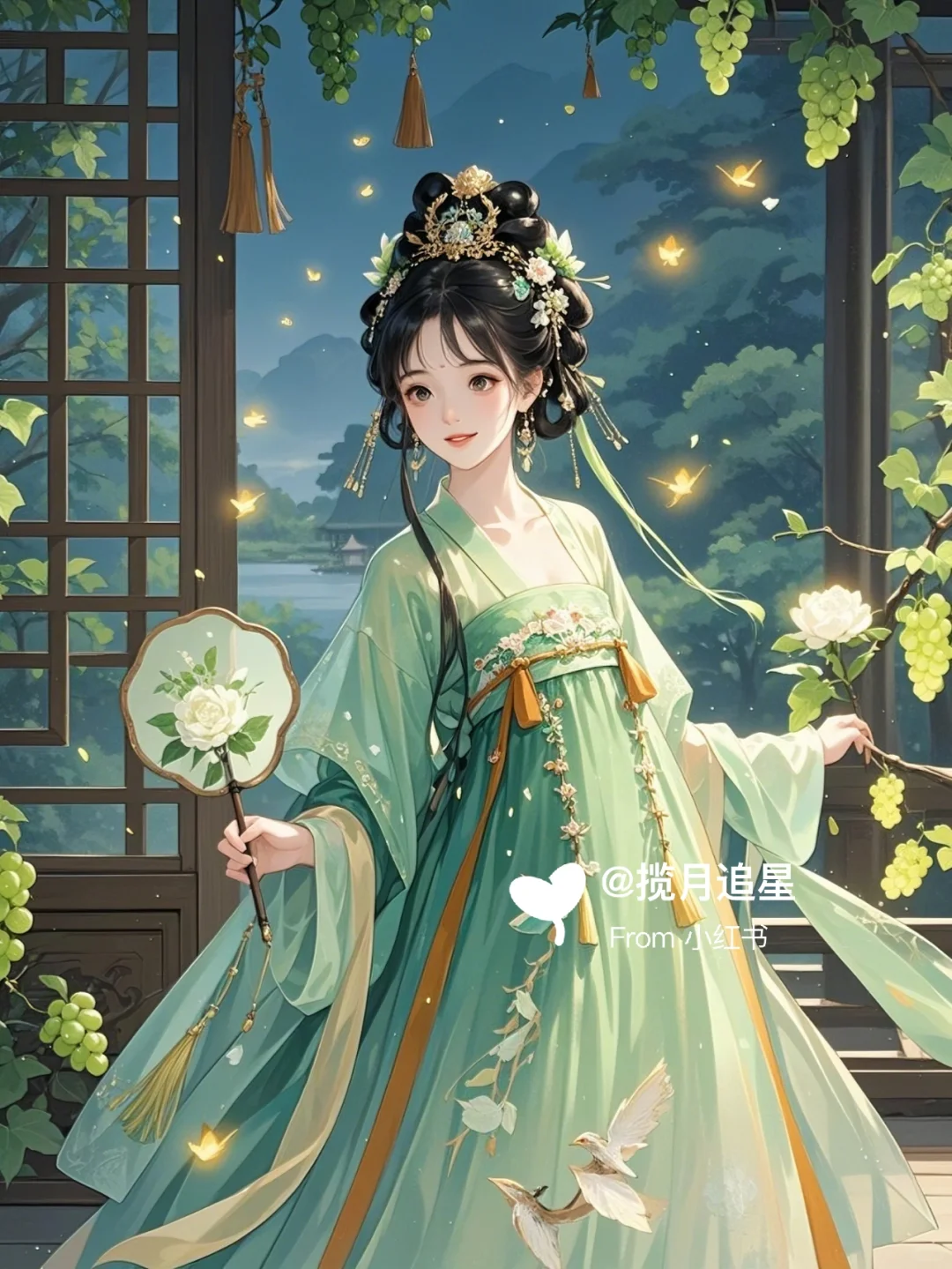 绿绣夏夜，萤舞恋曲