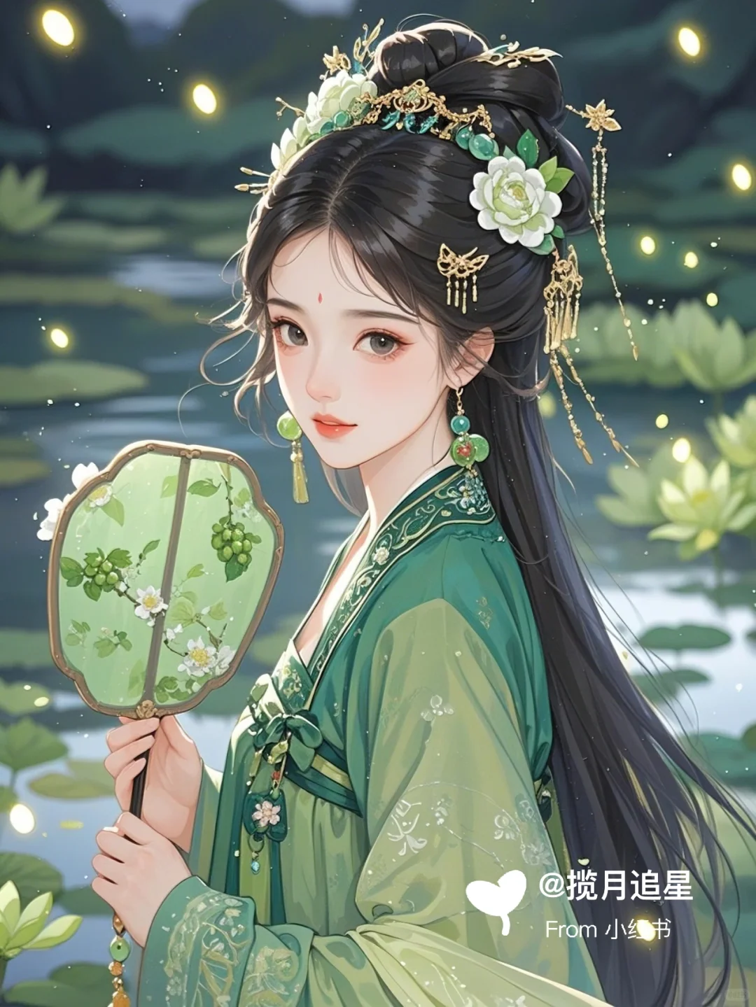 绿绣夏夜，萤舞恋曲
