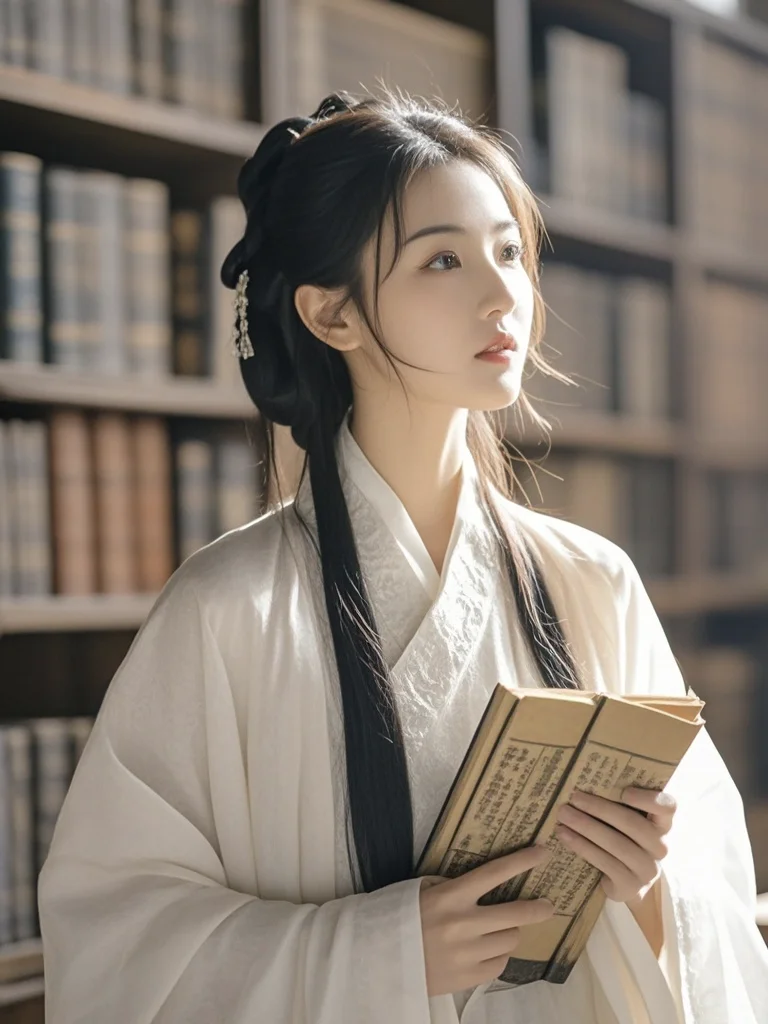 美女壁纸︳书卷气浓郁的古风佳人🌹