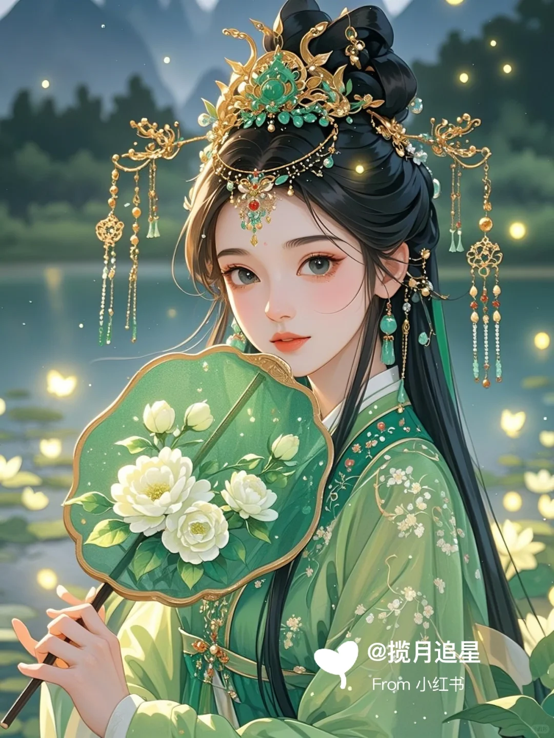 绿绣夏夜，萤舞恋曲