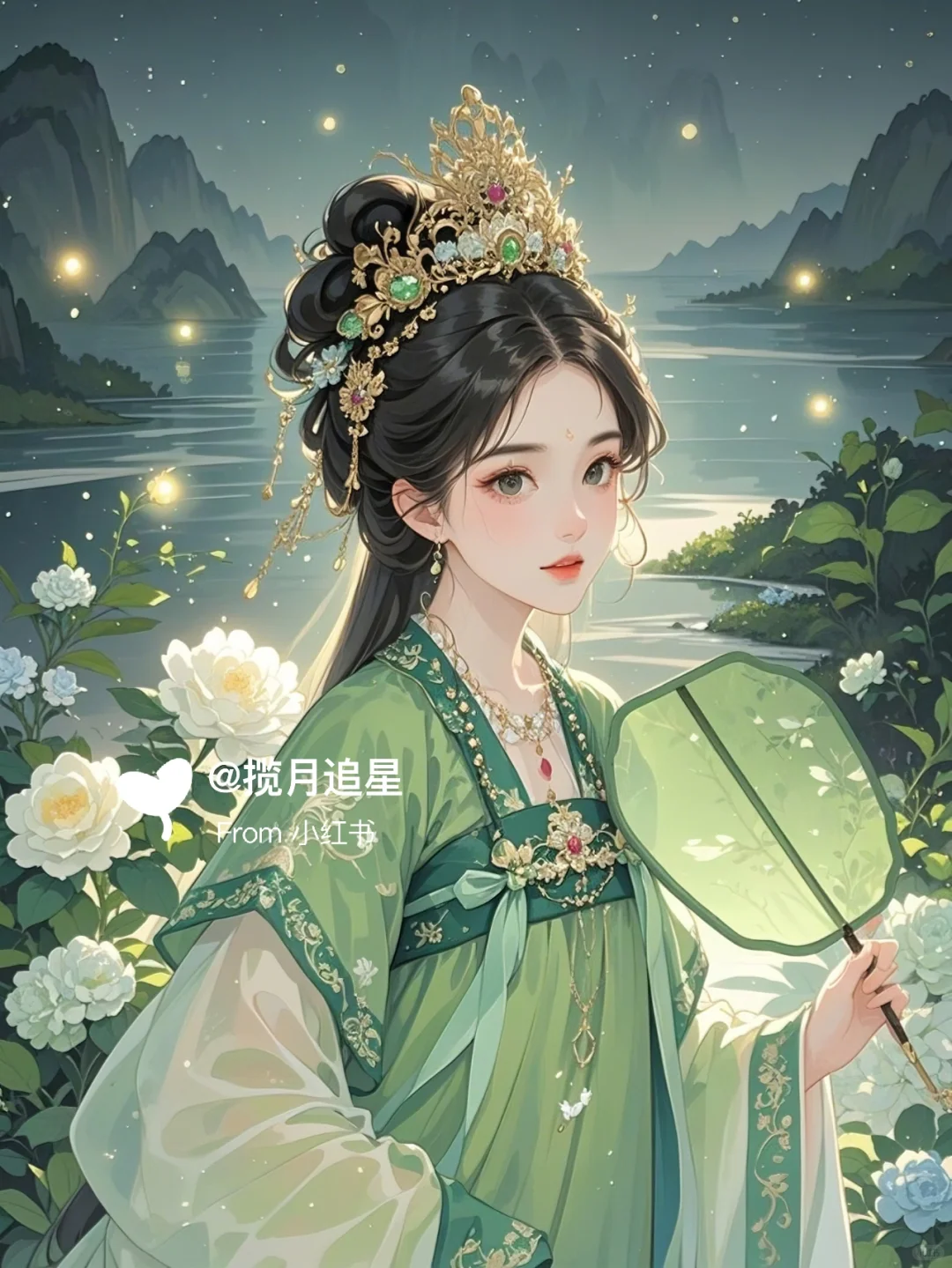 绿绣夏夜，萤舞恋曲