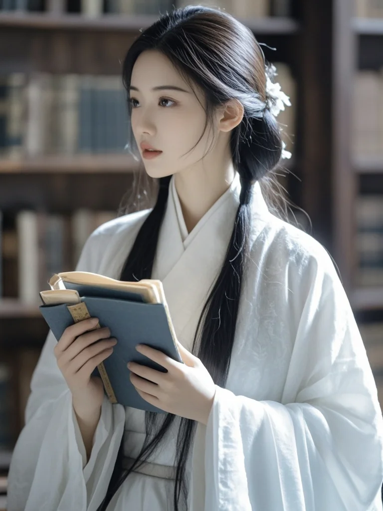 美女壁纸︳书卷气浓郁的古风佳人🌹
