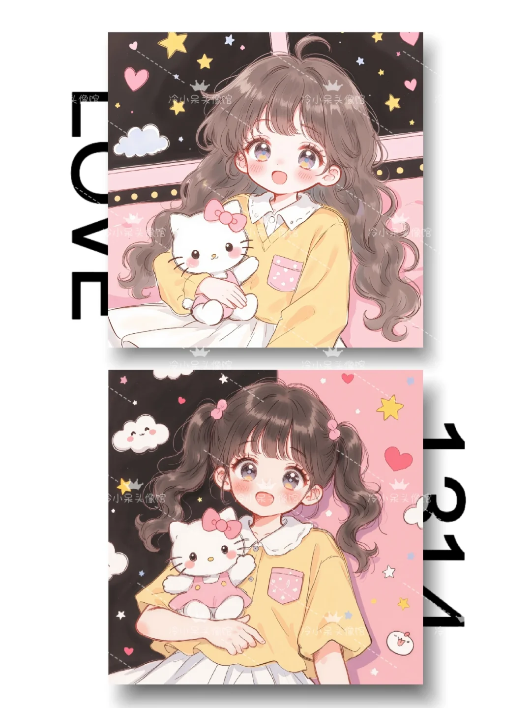 女生头像︳˶>ᴗoಣ🌸可爱卡通闺蜜头像
