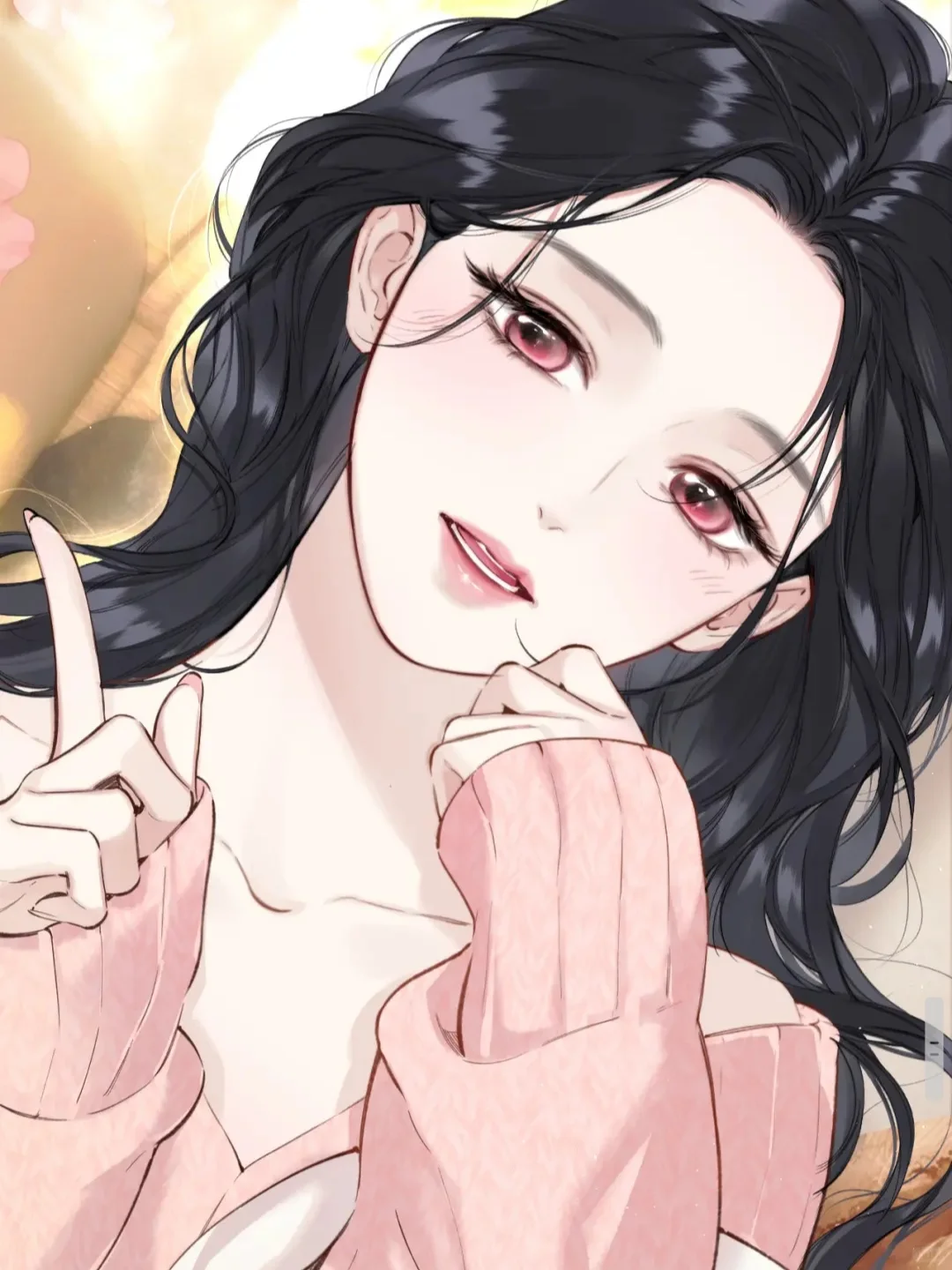 有这么迷人的仙女老婆是怎么能忍住不亲的!