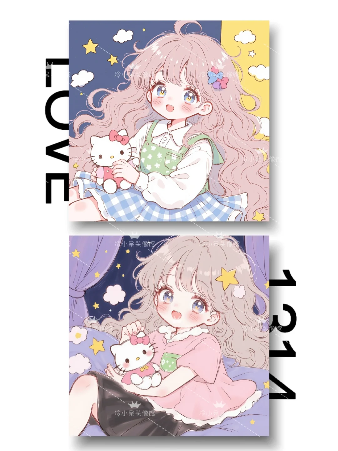 女生头像︳˶>ᴗoಣ🌸可爱卡通闺蜜头像