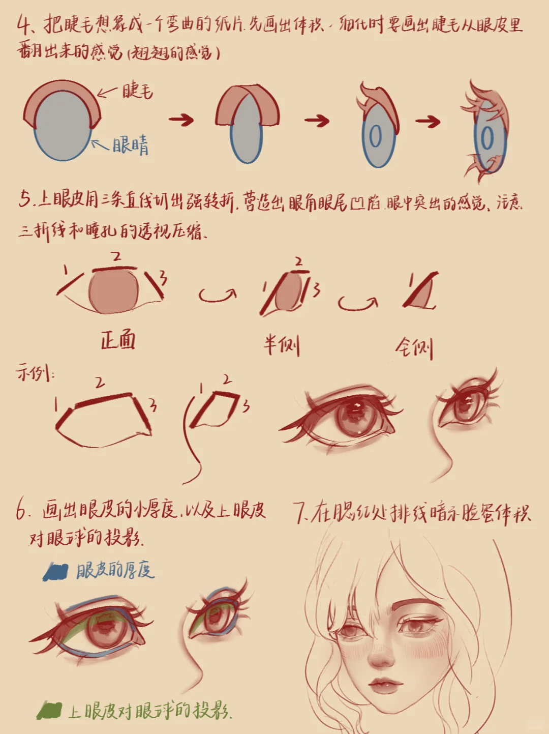 挑战一分钟教你如何把脸画立体☝