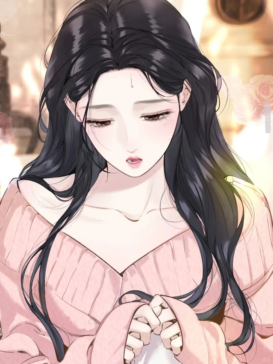 有这么迷人的仙女老婆是怎么能忍住不亲的!