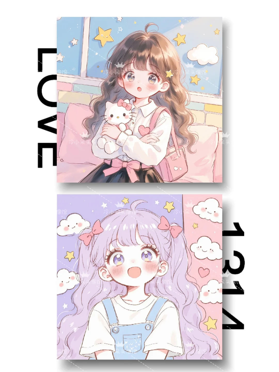 女生头像︳˶>ᴗoಣ🌸可爱卡通闺蜜头像