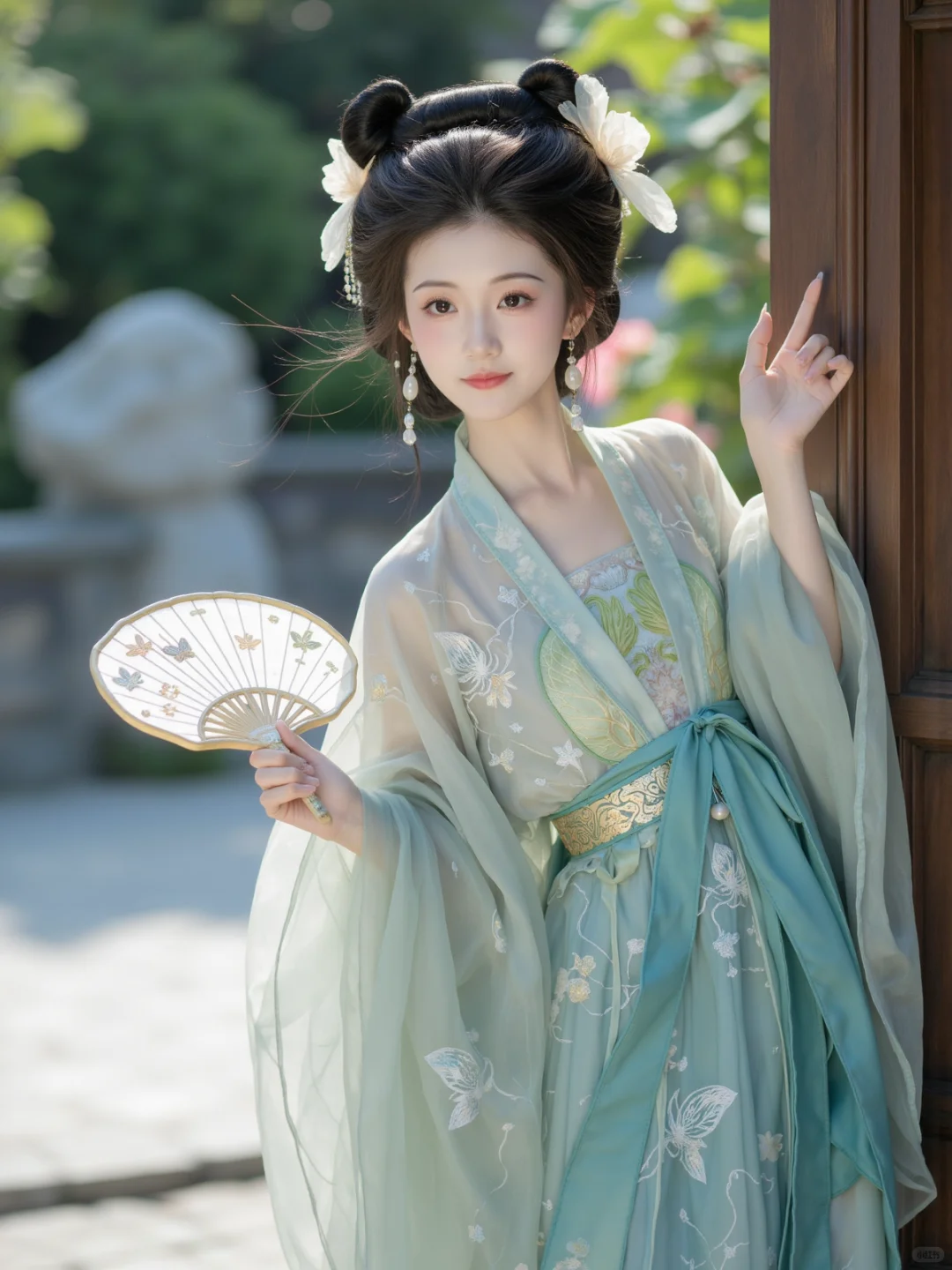 ✨ 花间汉服倩影,邂逅古韵时光