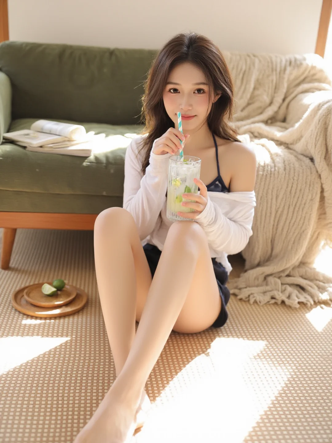 🌿夏日清新｜柠檬水女孩的慵懒午后🌞