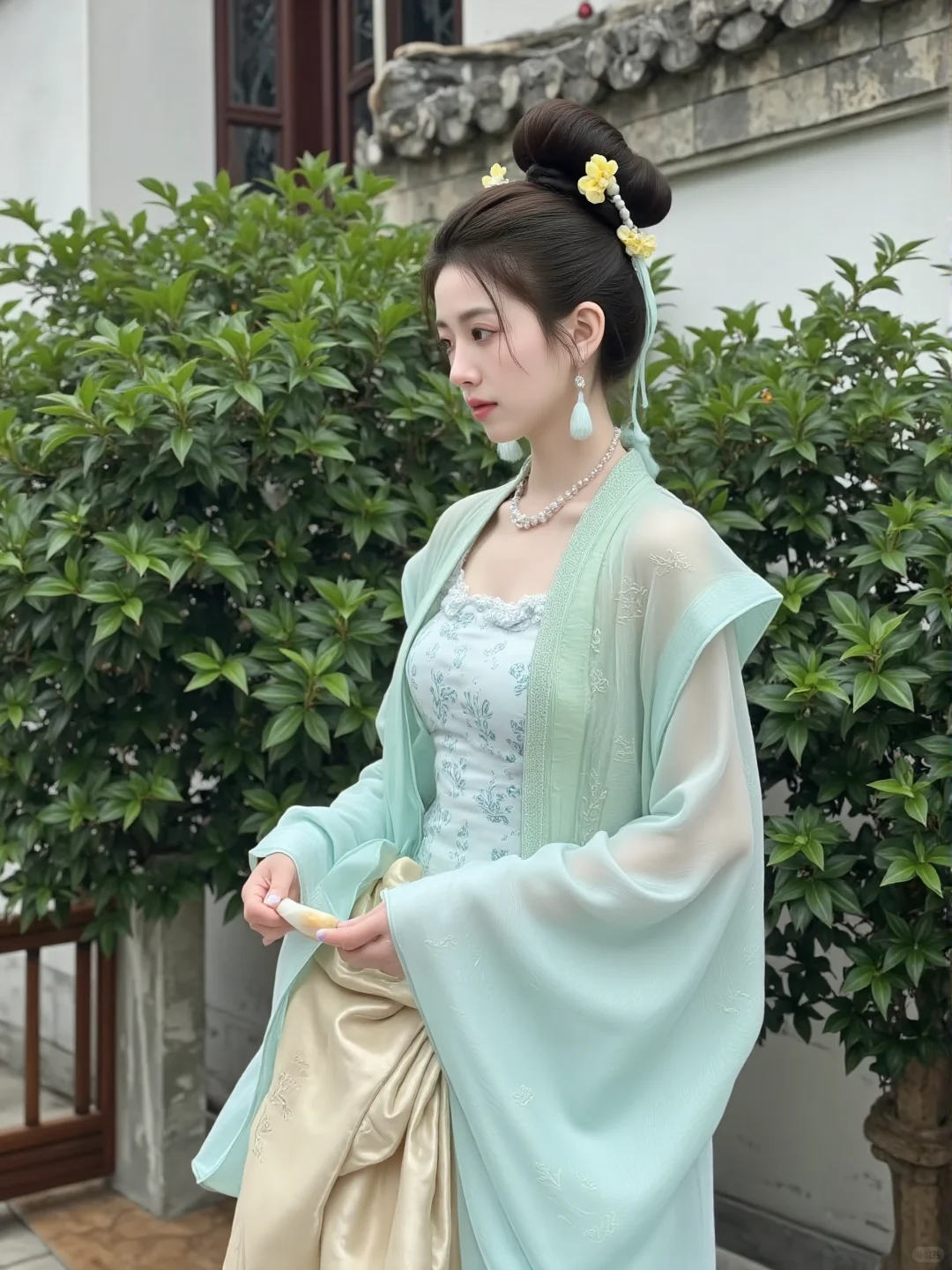 每天都要穿新衣服｜这抹薄荷绿汉服也太仙了
