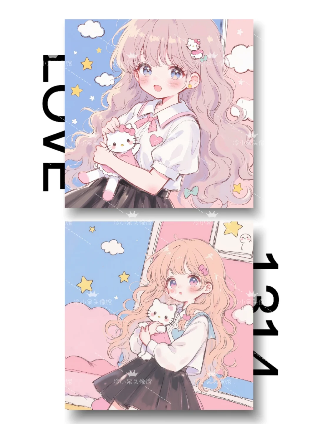 女生头像︳˶>ᴗoಣ🌸可爱卡通闺蜜头像