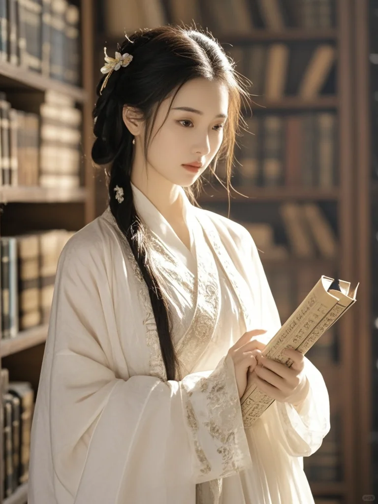 美女壁纸︳书卷气浓郁的古风佳人🌹