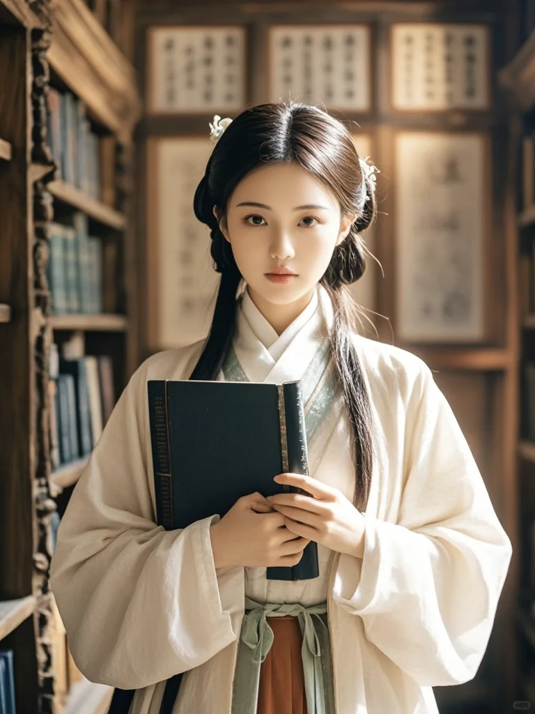 美女壁纸︳书卷气浓郁的古风佳人🌹