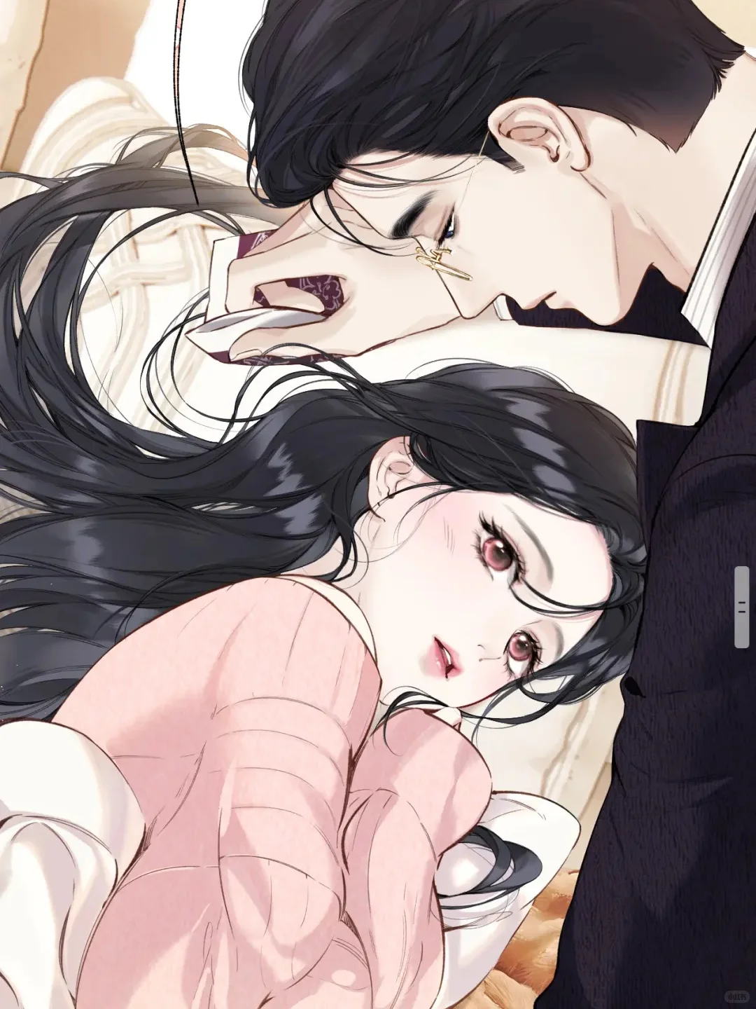 有这么迷人的仙女老婆是怎么能忍住不亲的!