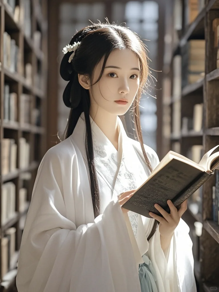 美女壁纸︳书卷气浓郁的古风佳人🌹