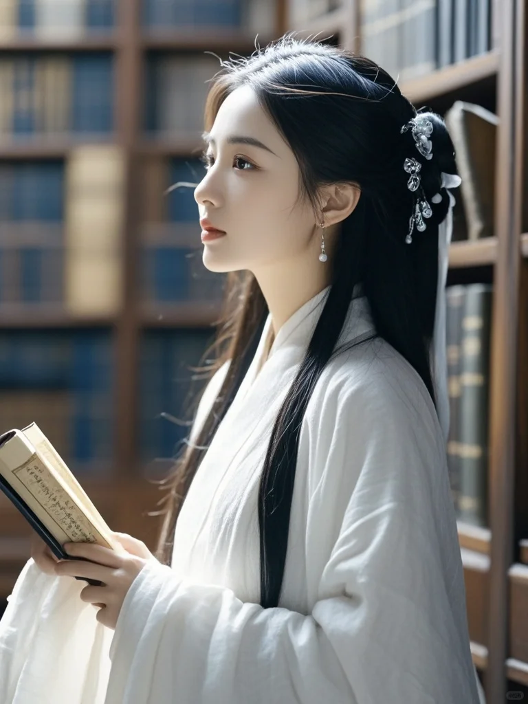 美女壁纸︳书卷气浓郁的古风佳人🌹