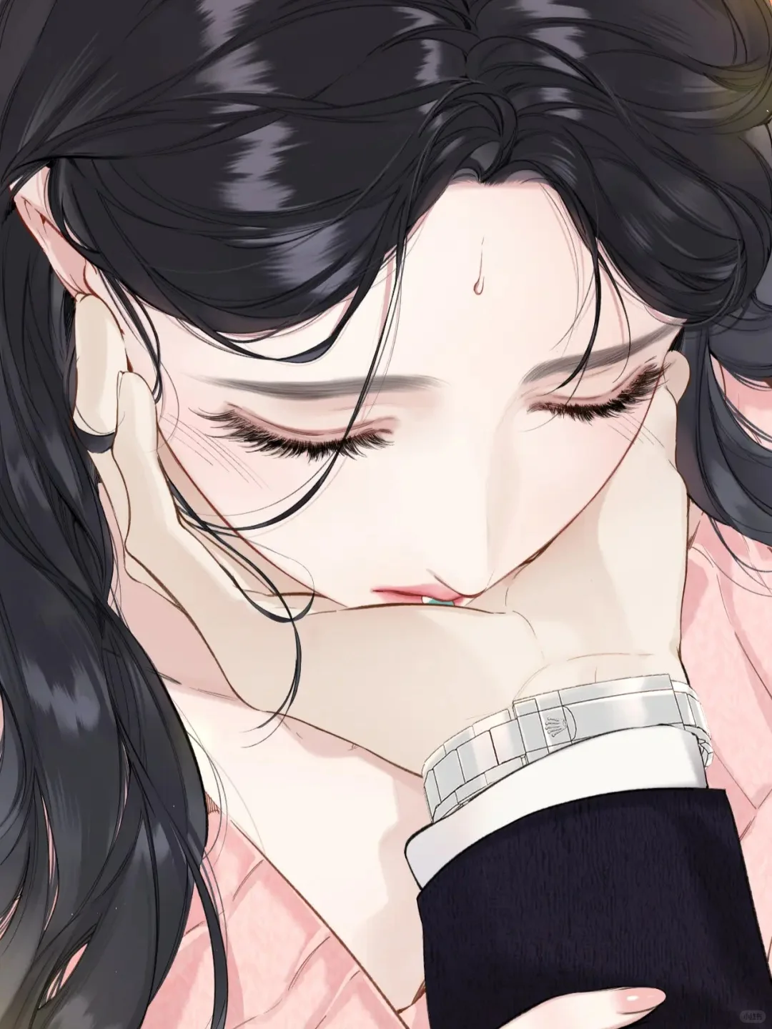 有这么迷人的仙女老婆是怎么能忍住不亲的!