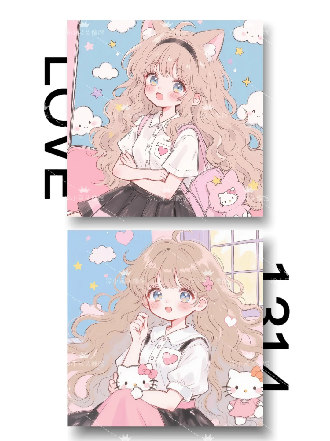 女生头像︳˶>ᴗoಣ🌸可爱卡通闺蜜头像