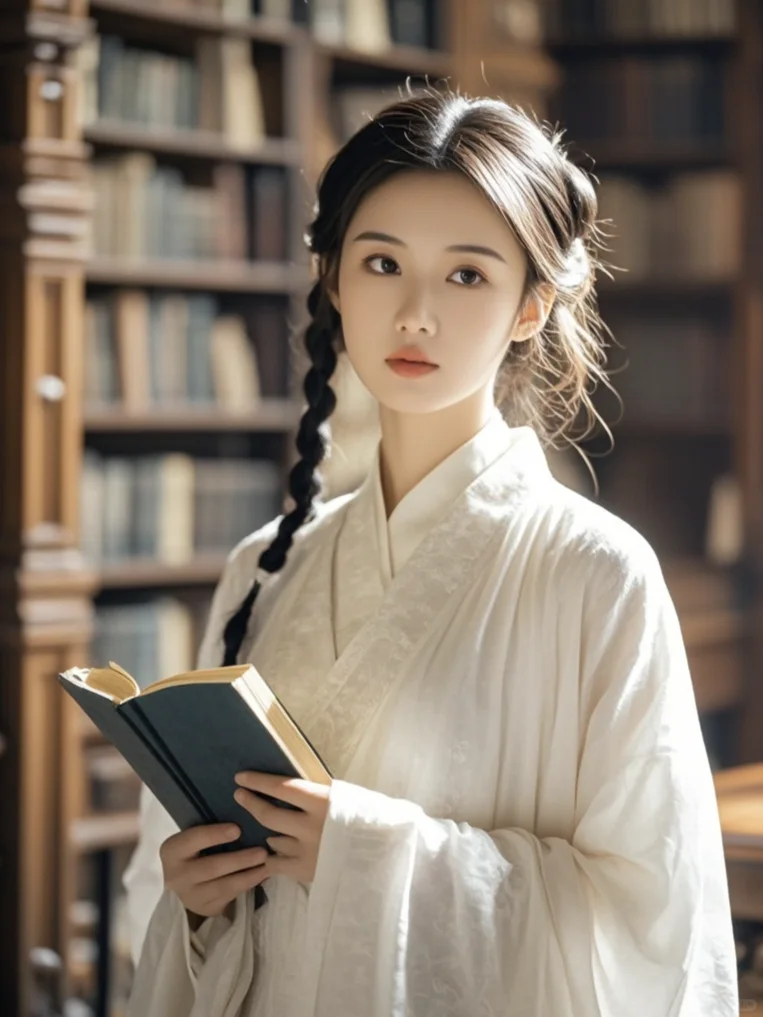 美女壁纸︳书卷气浓郁的古风佳人🌹