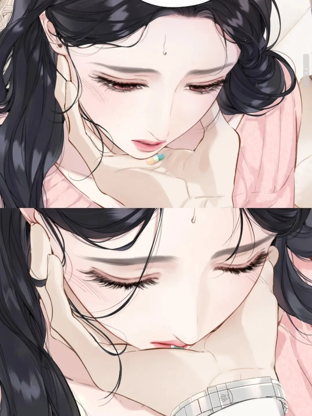 有这么迷人的仙女老婆是怎么能忍住不亲的!