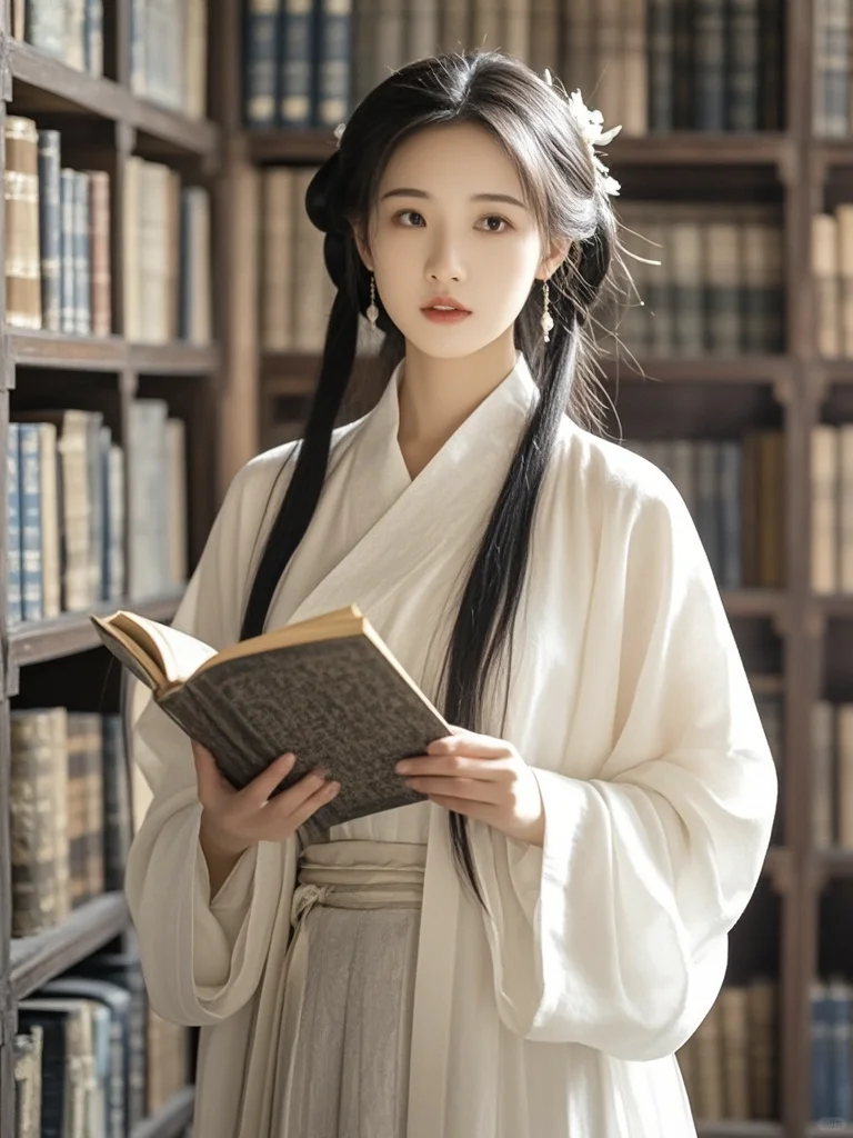 美女壁纸︳书卷气浓郁的古风佳人🌹