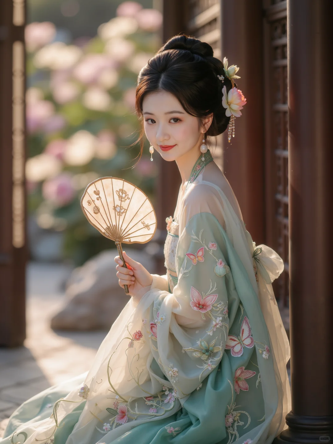 ✨ 花间汉服倩影,邂逅古韵时光