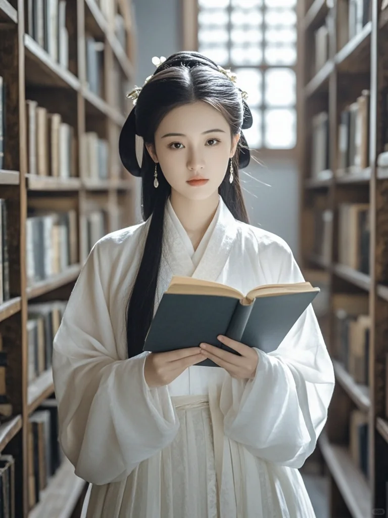 美女壁纸︳书卷气浓郁的古风佳人🌹
