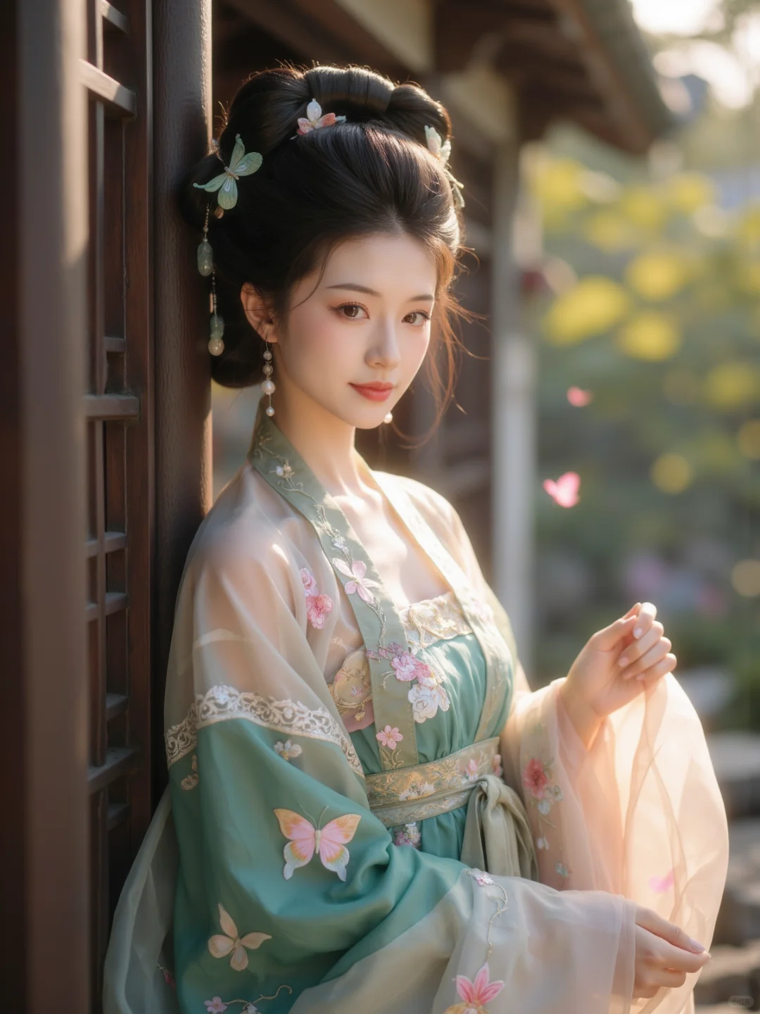 ✨ 花间汉服倩影,邂逅古韵时光