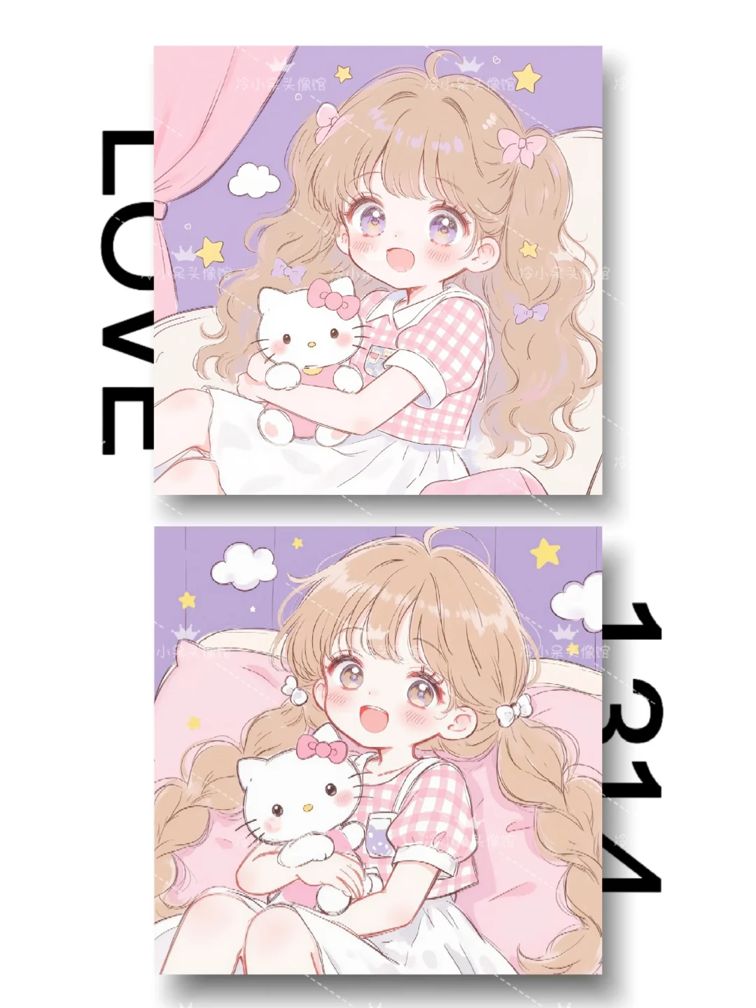 女生头像︳˶>ᴗoಣ🌸可爱卡通闺蜜头像